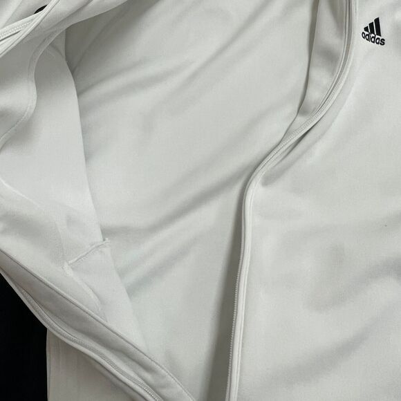 Adidas Clima365 Track Jacket Womens XL White Full Zip Stand Collar Raglan Sleeve - Picture 11 of 16